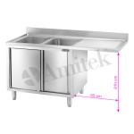 Λάντζα Πλυντηρίου LTF207R2 VT 2000x700x950mm